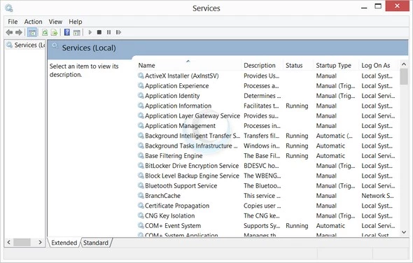 Windows 8 services that can safely be set to manual or disabled