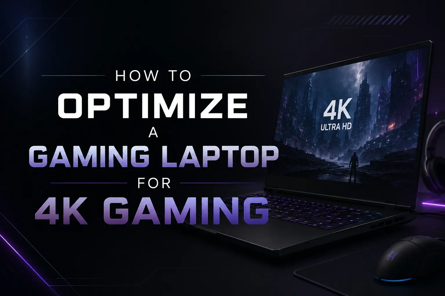 Optimize your 4K gaming laptop